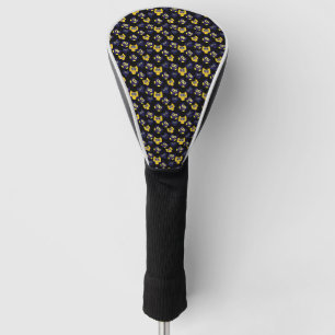 blaue gelbe Eulen Golf Headcover