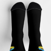Blaue gelbe Flagge der Ukraine Socken (Oben)