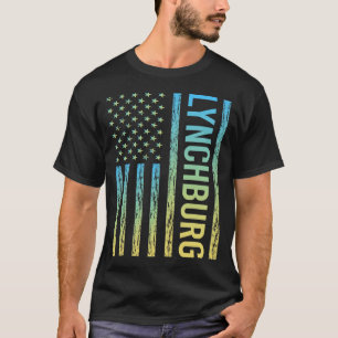 Blaue gelbe Flagge - Lynchburg T-Shirt
