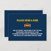 Blaue gelbe FUSSBALL Bringen Sie eine kleine Babyd Begleitkarte (Vorne/Hinten)