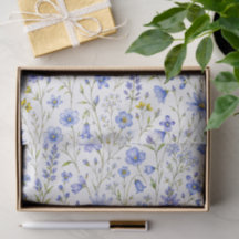 Blaue Gelbe Grüne Aquarell-Wildblumenmuster