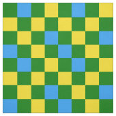 Blaue Gelbe Grüne Karomuster Gestaltung  Stoff (Muster)