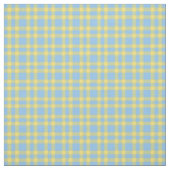 Blaue Gelbe Karo-Muster Stoff (Muster)