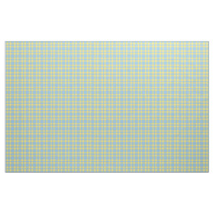 Blaue Gelbe Karo-Muster Stoff
