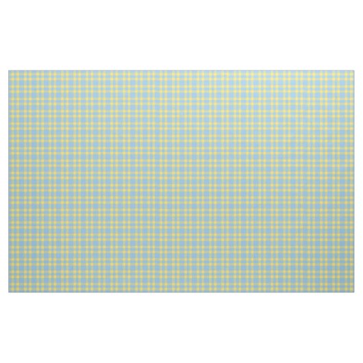 Blaue Gelbe Karo-Muster Stoff (Fat Quarter (45,7 x 55,9 cm))