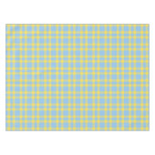 Blaue Gelbe Karo-Muster Tischdecke (Vorderseite (Horizontal))