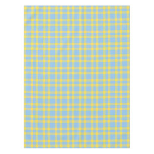 Blaue Gelbe Karo-Muster Tischdecke