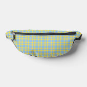 Blaue Gelbe Karomuster Bauchtasche (Ablage )