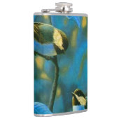 Blaue Gelbe Kleine Flachmann (Rechts)