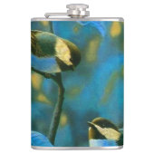 Blaue Gelbe Kleine Flachmann (Vorderseite)