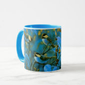Blaue Gelbe Kleine Tasse (Vorderseite Links)
