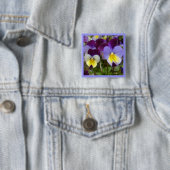 blaue gelbe lila Violas 7a Button (Beispiel)