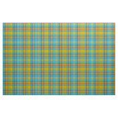 Blaue Gelbe Orange Karierte Tartan-Design Stoff (Yard (91,4 cm))