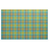 Blaue Gelbe Orange Karierte Tartan-Design Stoff (Fat Quarter (45,7 x 55,9 cm))