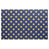 Blaue gelbe Sterne Muster dekorativ Textil Stoff (Fat Quarter (45,7 x 55,9 cm))