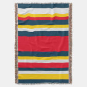 Blaue gelbe Streifen Decke (Vorderseite Vertikal)