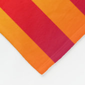 Blaue gelbe Streifen Fleece Blankon (Ecke)