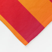 Blaue gelbe Streifen Fleece Blankon (Ecke)