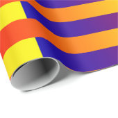 Blaue gelbe Streifen Geschenkpapier (Rolleneckpunkt)