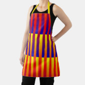 Blaue gelbe Streifen Schürze (InSitu)