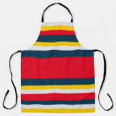 Blaue gelbe Streifen Schürze (Vorderseite)
