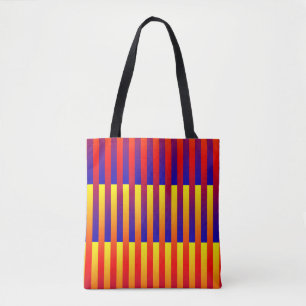 Blaue gelbe Streifen Tasche