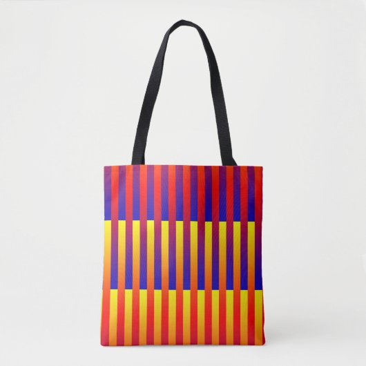Blaue gelbe Streifen Tasche (Vorderseite)
