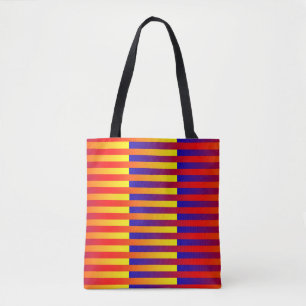 Blaue gelbe Streifen Tasche