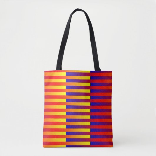 Blaue gelbe Streifen Tasche (Vorderseite)