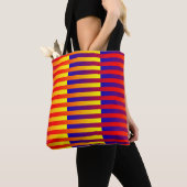 Blaue gelbe Streifen Tasche (Von Nahem)