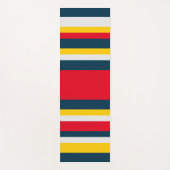 Blaue gelbe Streifen Yogamatte (Vorderseite)