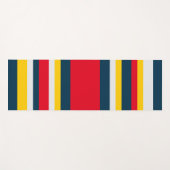 Blaue gelbe Streifen Yogamatte (Vorderseite (Horizontal))