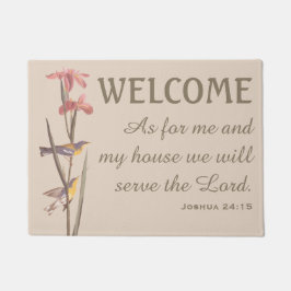 Blaue Gelbschwanz Warbler Vögel und Verse Doormat Fußmatte