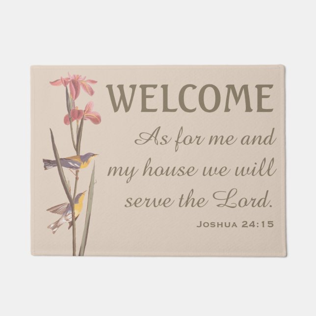 Blaue Gelbschwanz Warbler Vögel und Verse Doormat Fußmatte (Vorderseite)