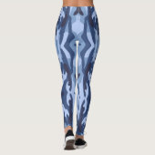 Blaue, gemusterte Army gestreifte Leggings (Rückseite)