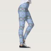 Blaue Gemusterte Leggings (Rechts)