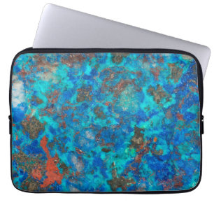 Blaue gemusterte Shattuckit Laptopschutzhülle