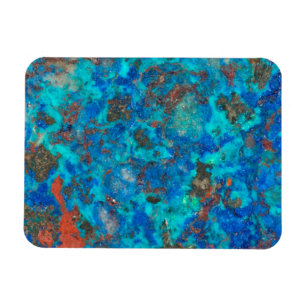 Blaue gemusterte Shattuckit Magnet