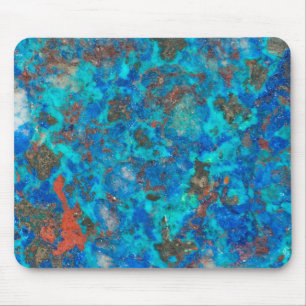 Blaue gemusterte Shattuckit Mousepad