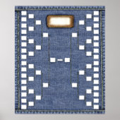 Blaue Gene: 6-Generation-Treppenmauerdiagramm Poster (Vorne)