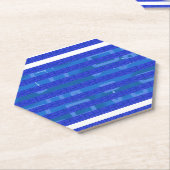 Blaue Geometrie Untersetzer (angewinkelt)