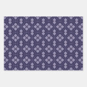 Blaue geometrische Formen Muster Geschenkpapier Set (Vorderseite 2)