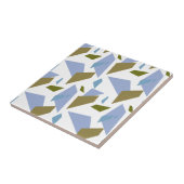 Blaue geometrische Formen Nahtloses Muster Fliese (Seite)