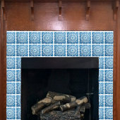 Blaue geometrische Keramik Fliese