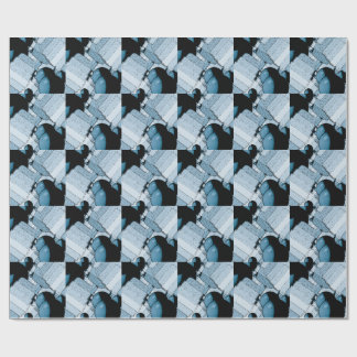 Blaue geometrische Kugel Geschenkpapier