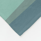 Blaue geometrische Meereswellen Fleecedecke (Ecke)