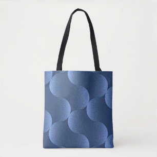 Blaue geometrische moderne minimale Geschenkdekora Tasche
