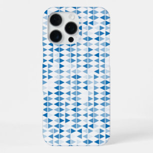Blaue geometrische Muster-Handyhülle – Modernes Mi iPhone 16 Pro Max Hülle