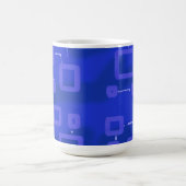 Blaue geometrische Tasse (Mittel)
