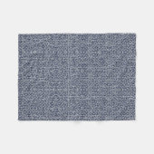 Blaue geometrische Tech-Decke Fleecedecke (Vorderseite (Horizontal))